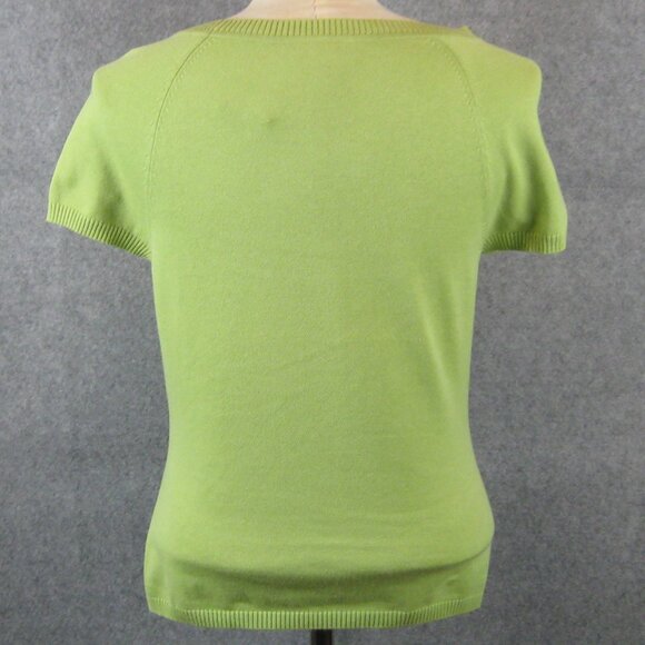 Talbots Short Sleeve Sweater Green Size Small NWT - Picture 3 of 6